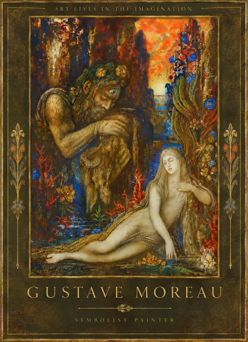 Gustave Moreau Galatea I No5 - Poszter