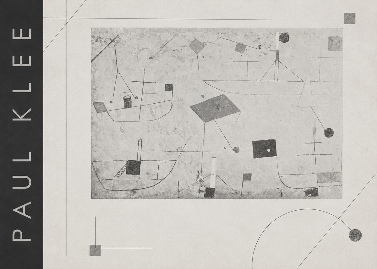 Paul Klee Seascape with Boats No2 - Poszter