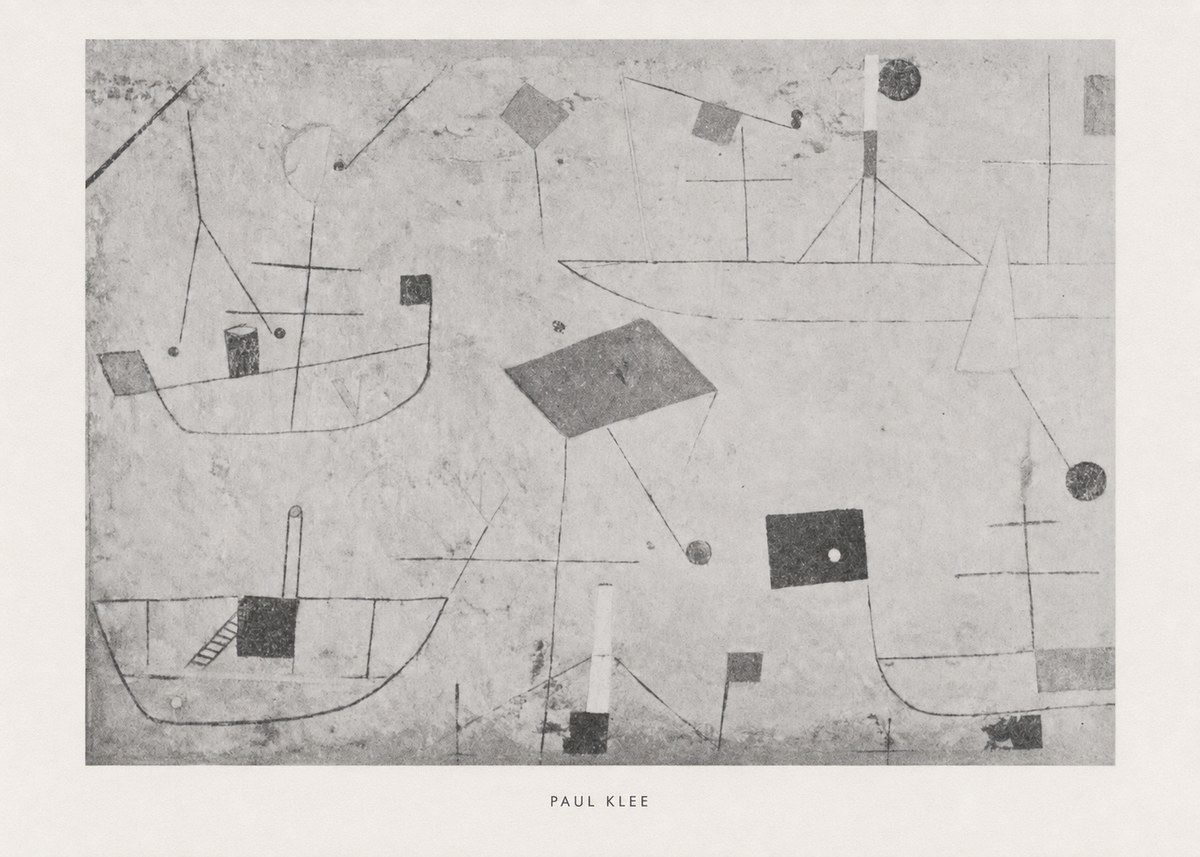 Paul Klee Seascape with Boats No6 - Poszter
