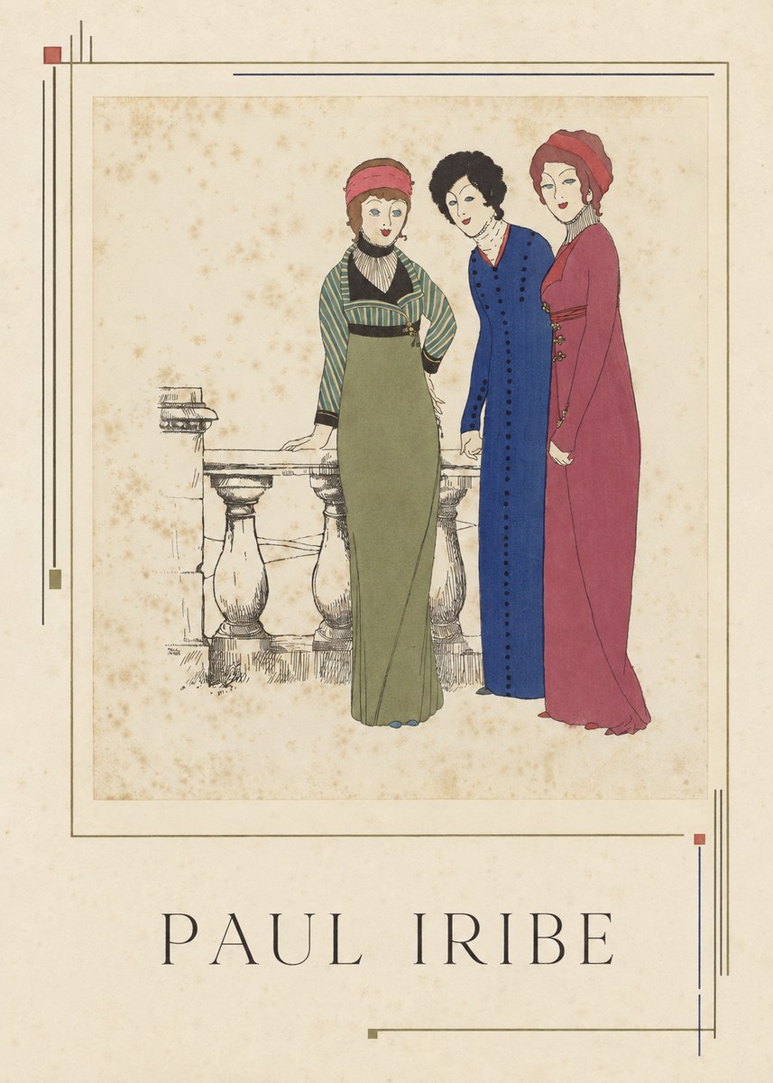 Paul Iribe Fashionable Ladies No2 - Poszter