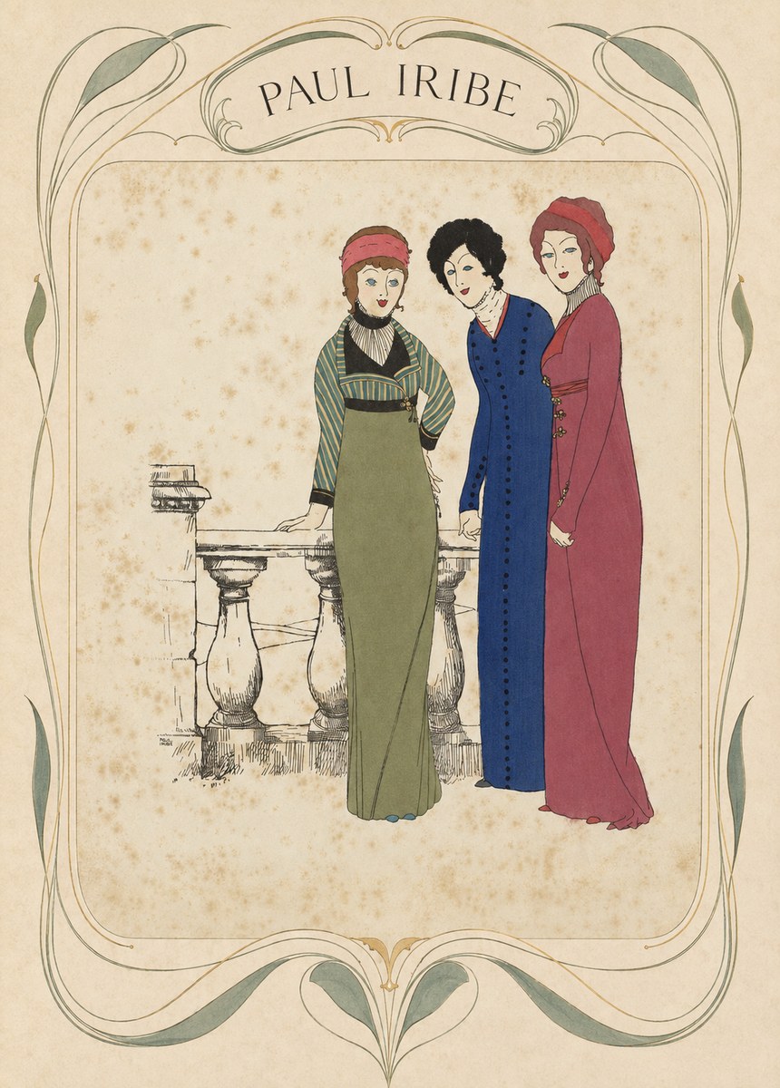 Paul Iribe Fashionable Ladies No4 - Poszter