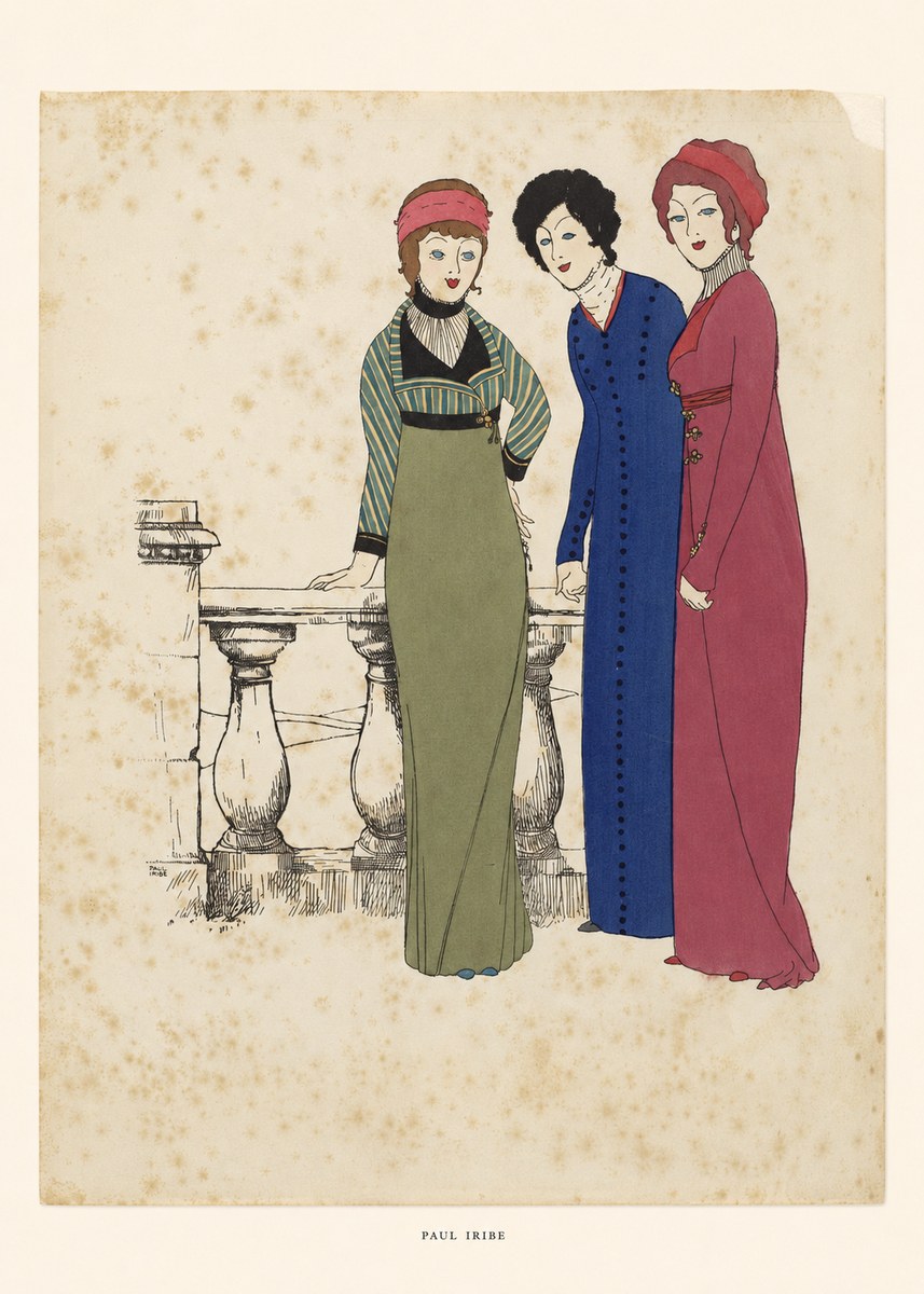 Paul Iribe Fashionable Ladies No6 - Poszter