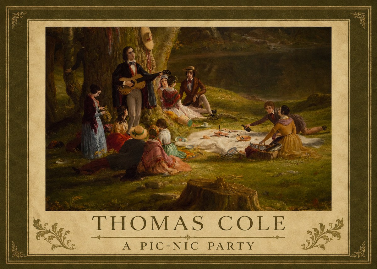 Thomas Cole A Pic-nic Party No1 - Poszter