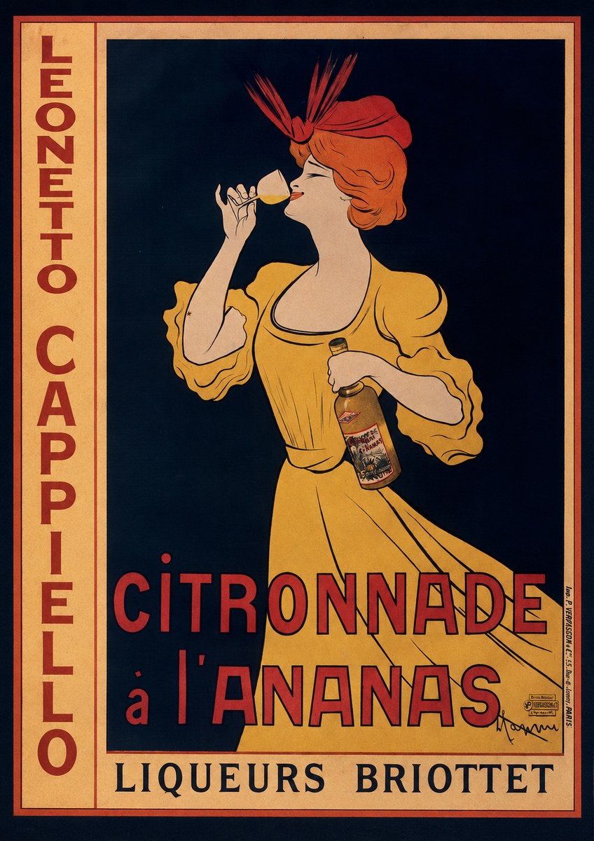 Leonetto Cappiello Citronnade À L'ananas No2 - Poszter