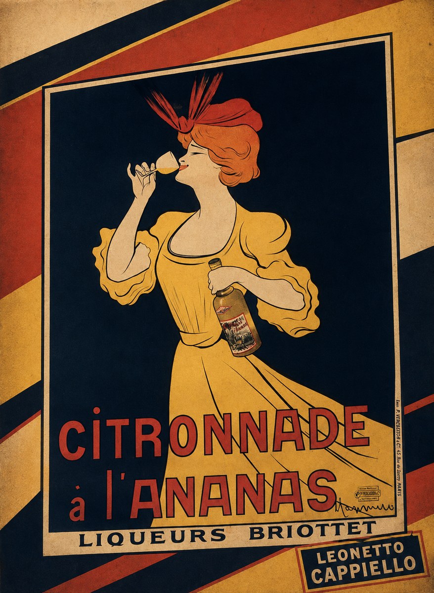 Leonetto Cappiello Citronnade À L'ananas No3 - Poszter