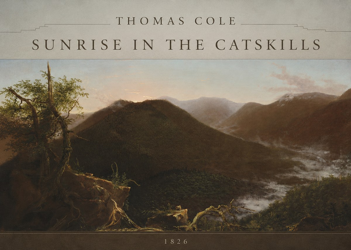Thomas Cole Sunrise in the Catskills I No6 - Poszter