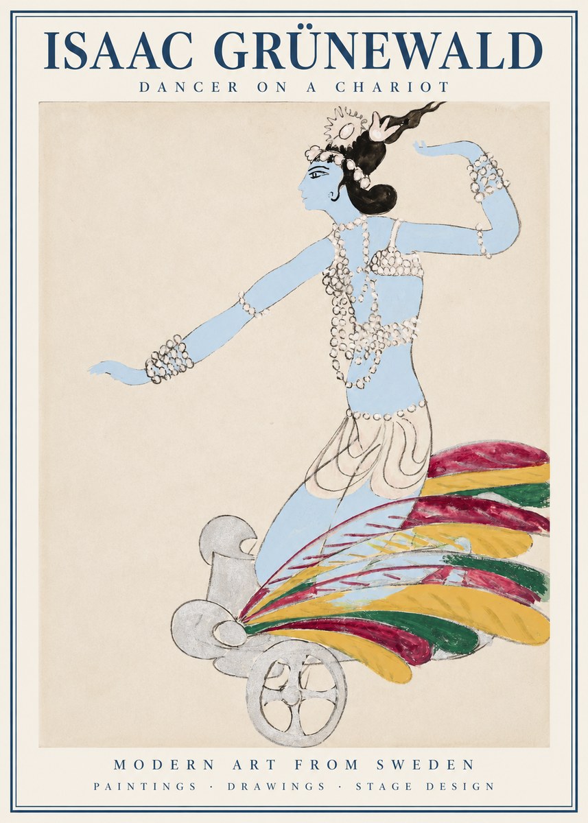 Isaac Grünewald Dancer on a Chariot No1 - Poszter