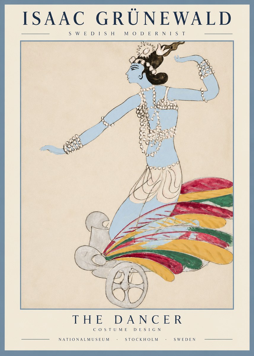 Isaac Grünewald Dancer on a Chariot No5 - Poszter