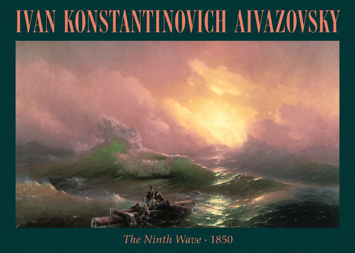 Ivan Konstantinovich Aivazovsky The Ninth Wave II No1 - Poszter