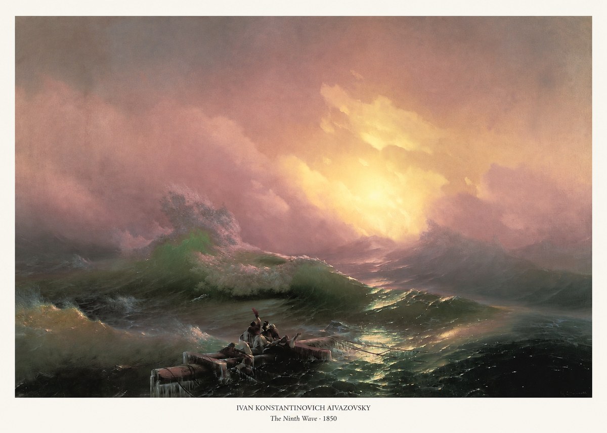 Ivan Konstantinovich Aivazovsky The Ninth Wave II No5 - Poszter