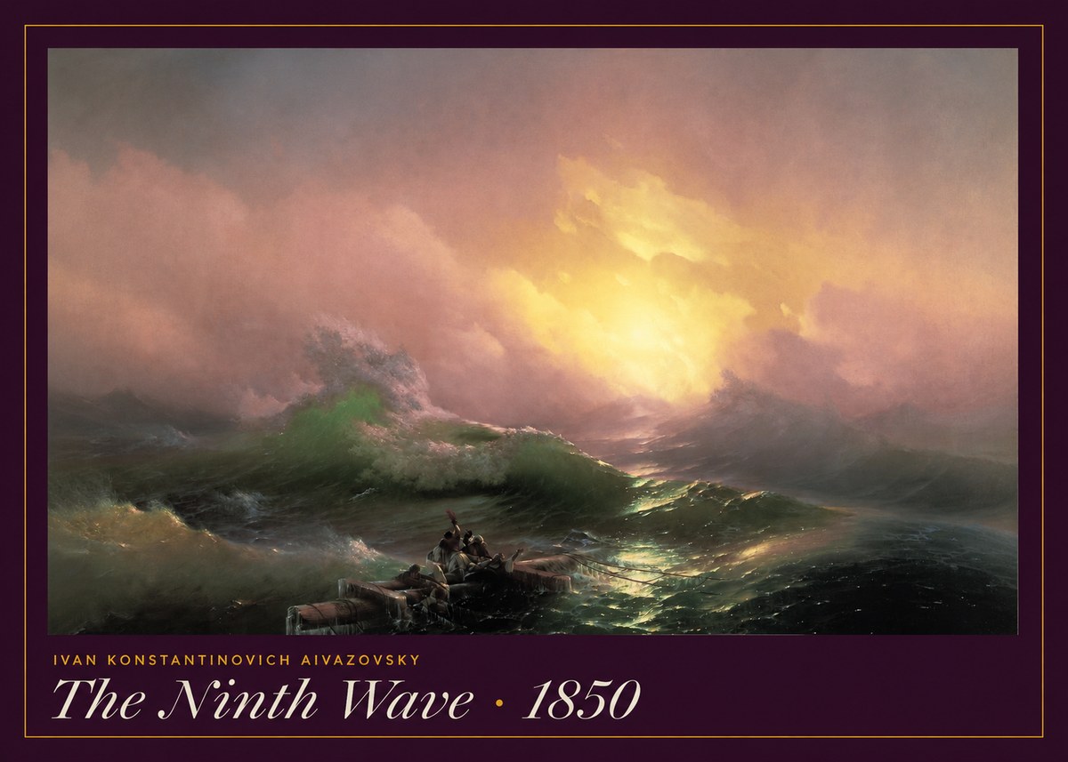 Ivan Konstantinovich Aivazovsky The Ninth Wave II No6 - Poszter