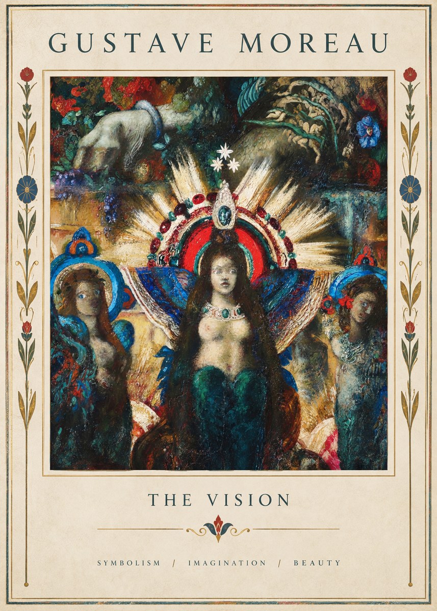 Gustave Moreau L'apparition I No5 - Poszter