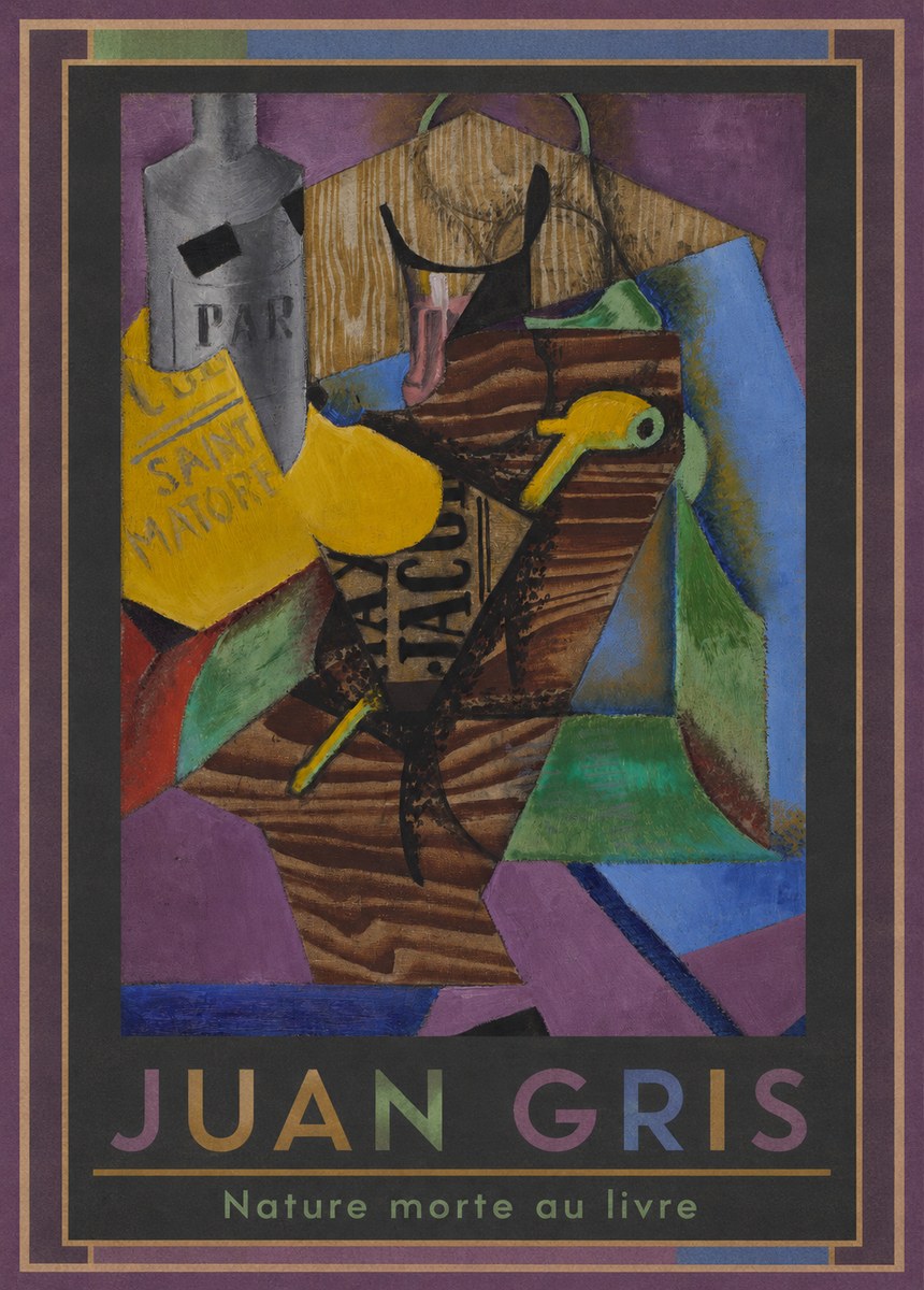 Juan Gris Nature Morte Au Livre No1 - Poszter