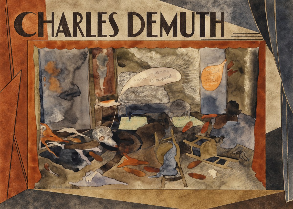 Charles Demuth The Death of Countess Geschwitz No3 - Poszter