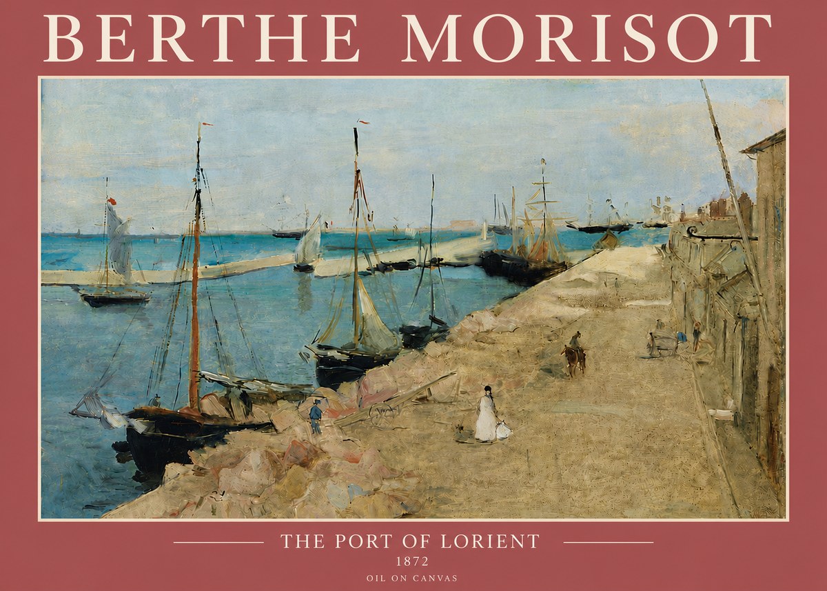 Berthe Morisot The Port of Lorient No5 - Poszter