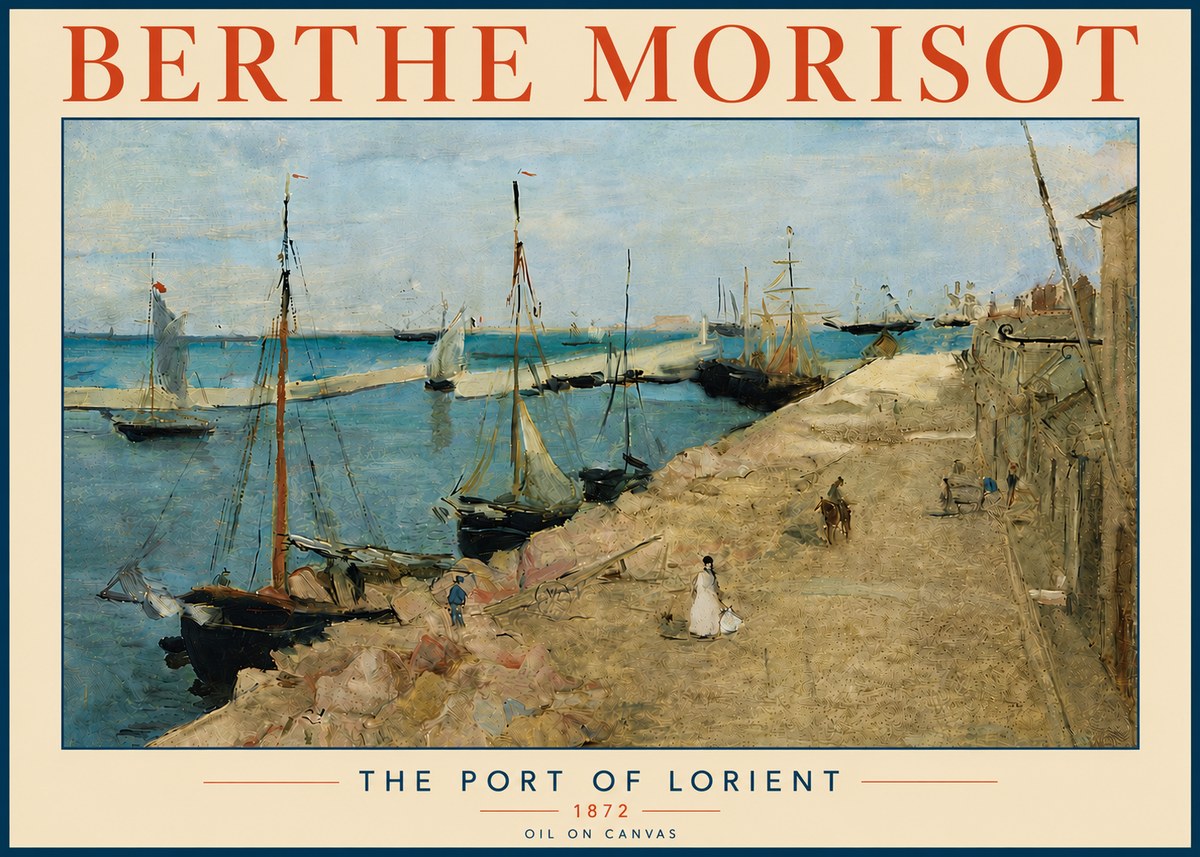 Berthe Morisot The Port of Lorient No6 - Poszter
