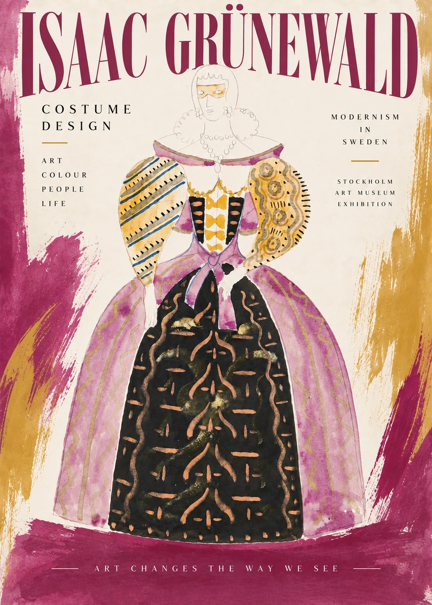 Isaac Grünewald Costume Design V No5 - Poszter