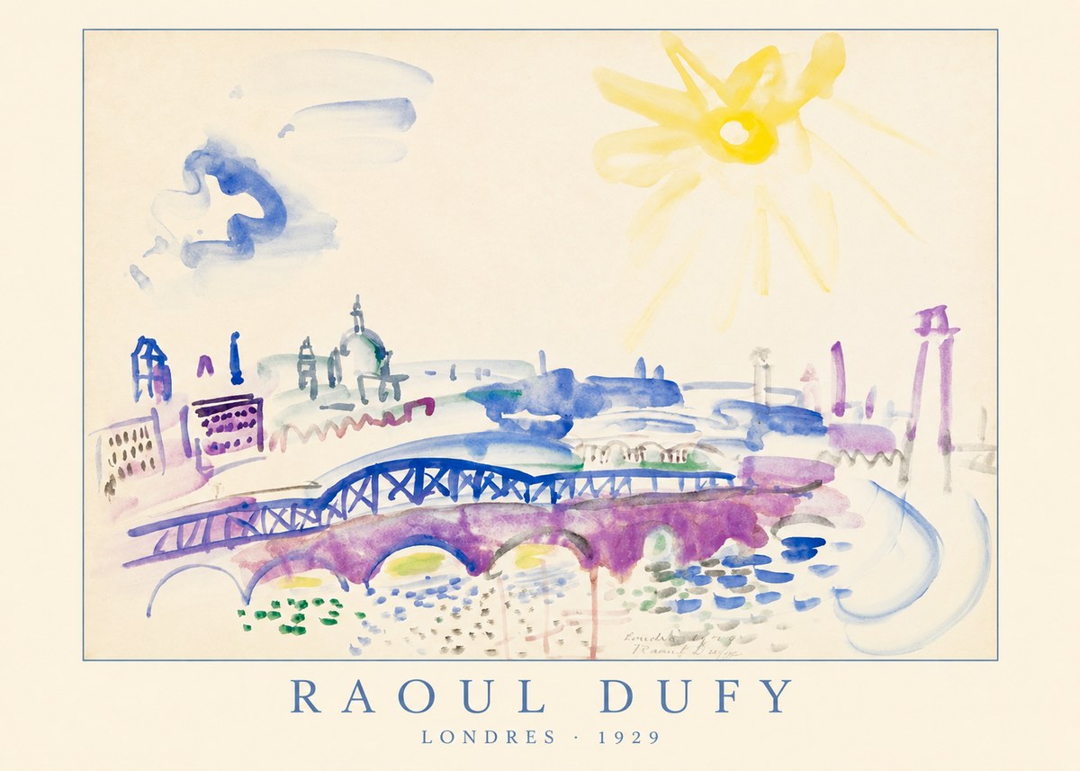 Raoul Dufy Londres - 1929 No4 - Poszter