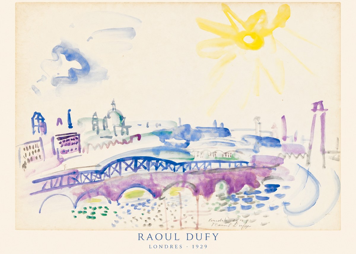 Raoul Dufy Londres - 1929 No6 - Poszter