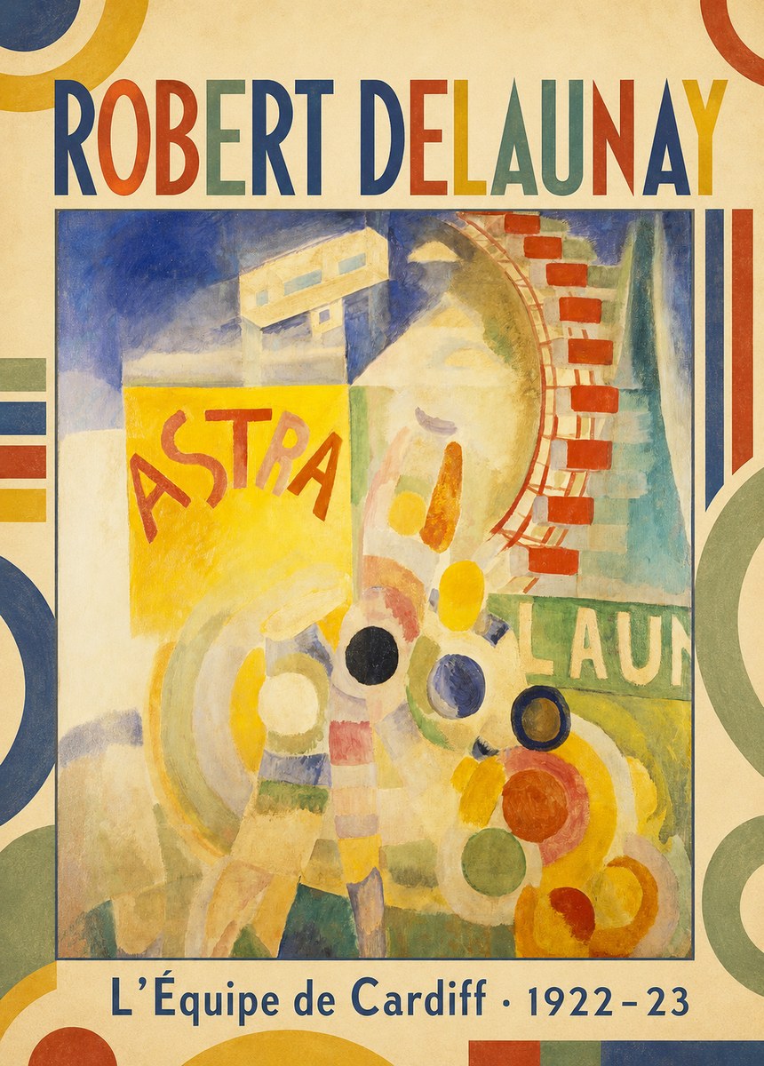 Robert Delaunay L'équipe De Cardiff No1 - Poszter