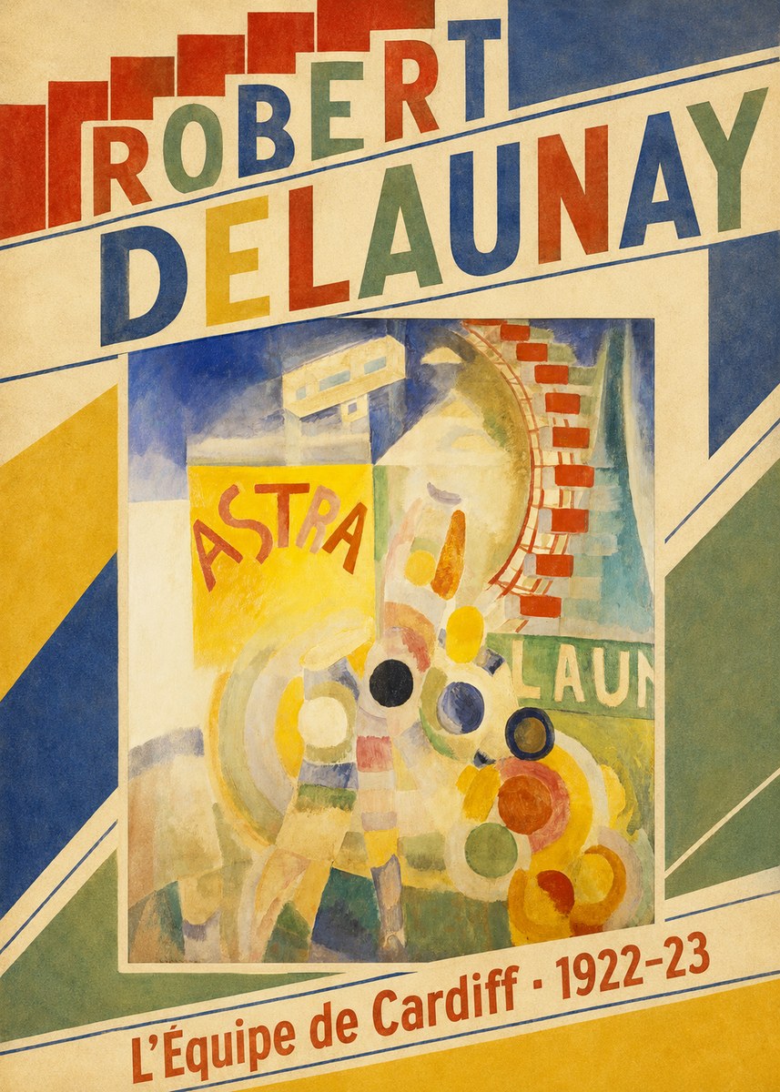 Robert Delaunay L'équipe De Cardiff No4 - Poszter