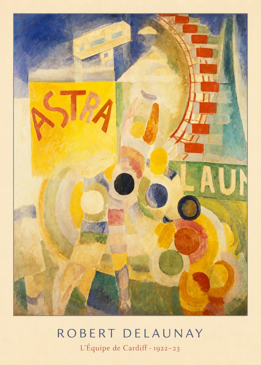 Robert Delaunay L'équipe De Cardiff No6 - Poszter