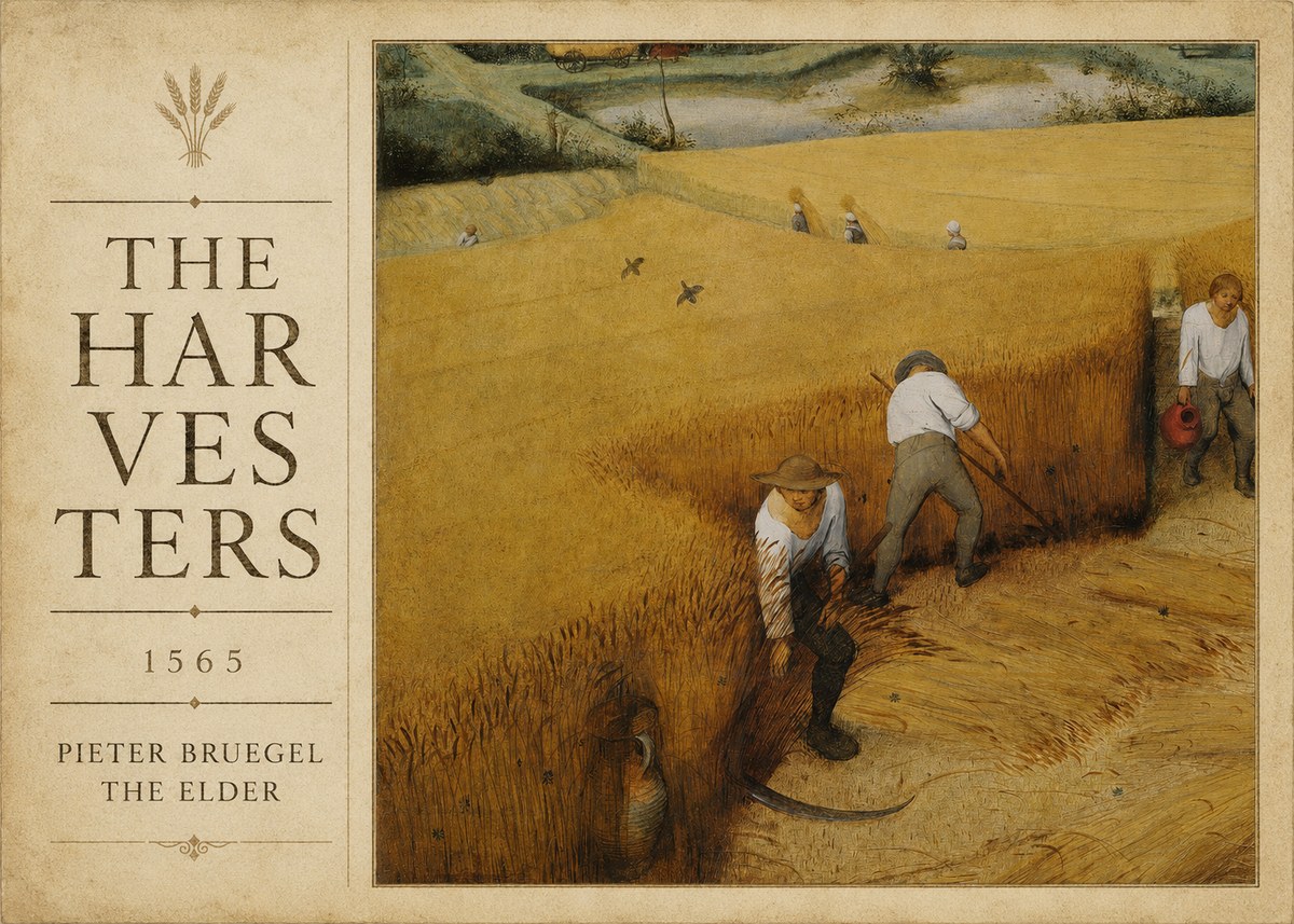 Pieter Bruegel The Harvesters IV No2 - Poszter