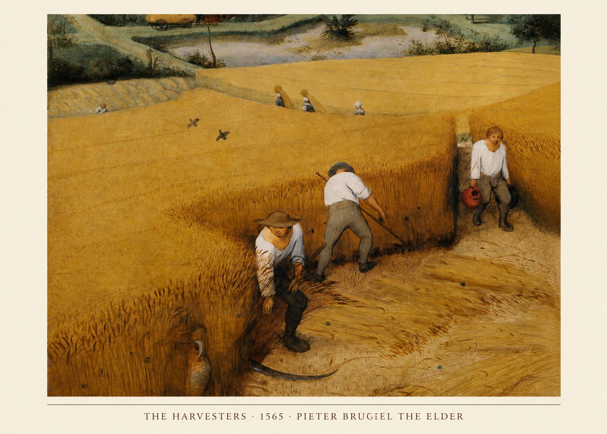 Pieter Bruegel The Harvesters IV No4 - Poszter