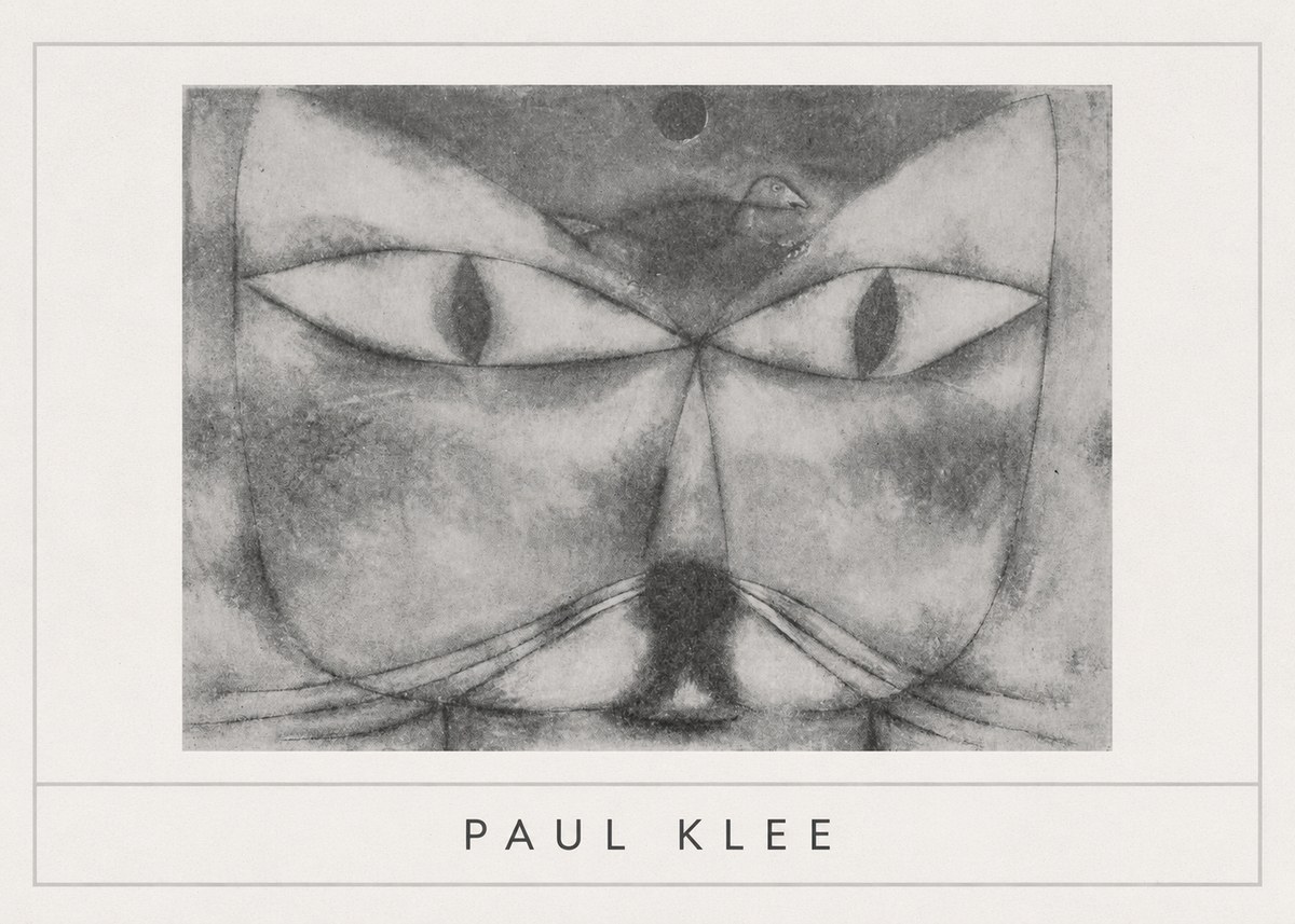 Paul Klee Cat and Bird No5 - Poszter