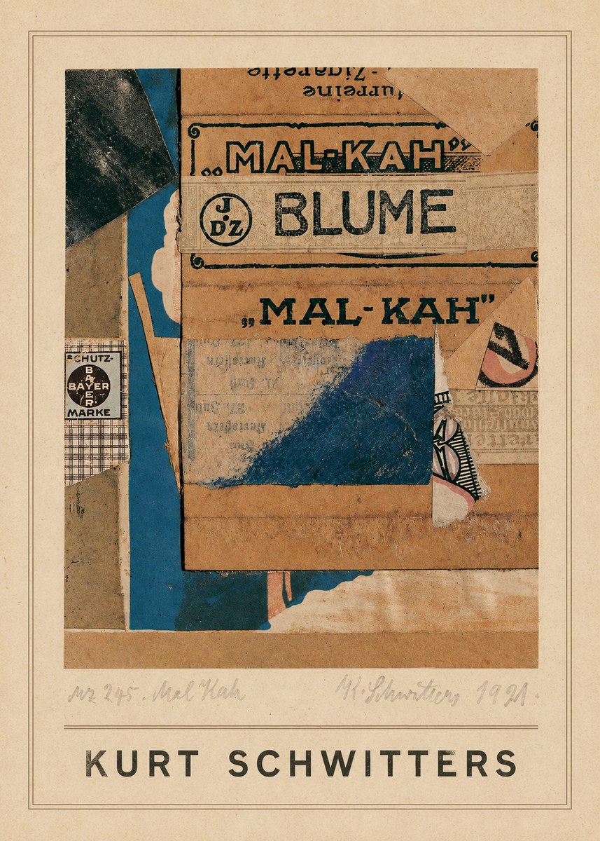 Kurt Schwitters Mal Kah No4 - Poszter