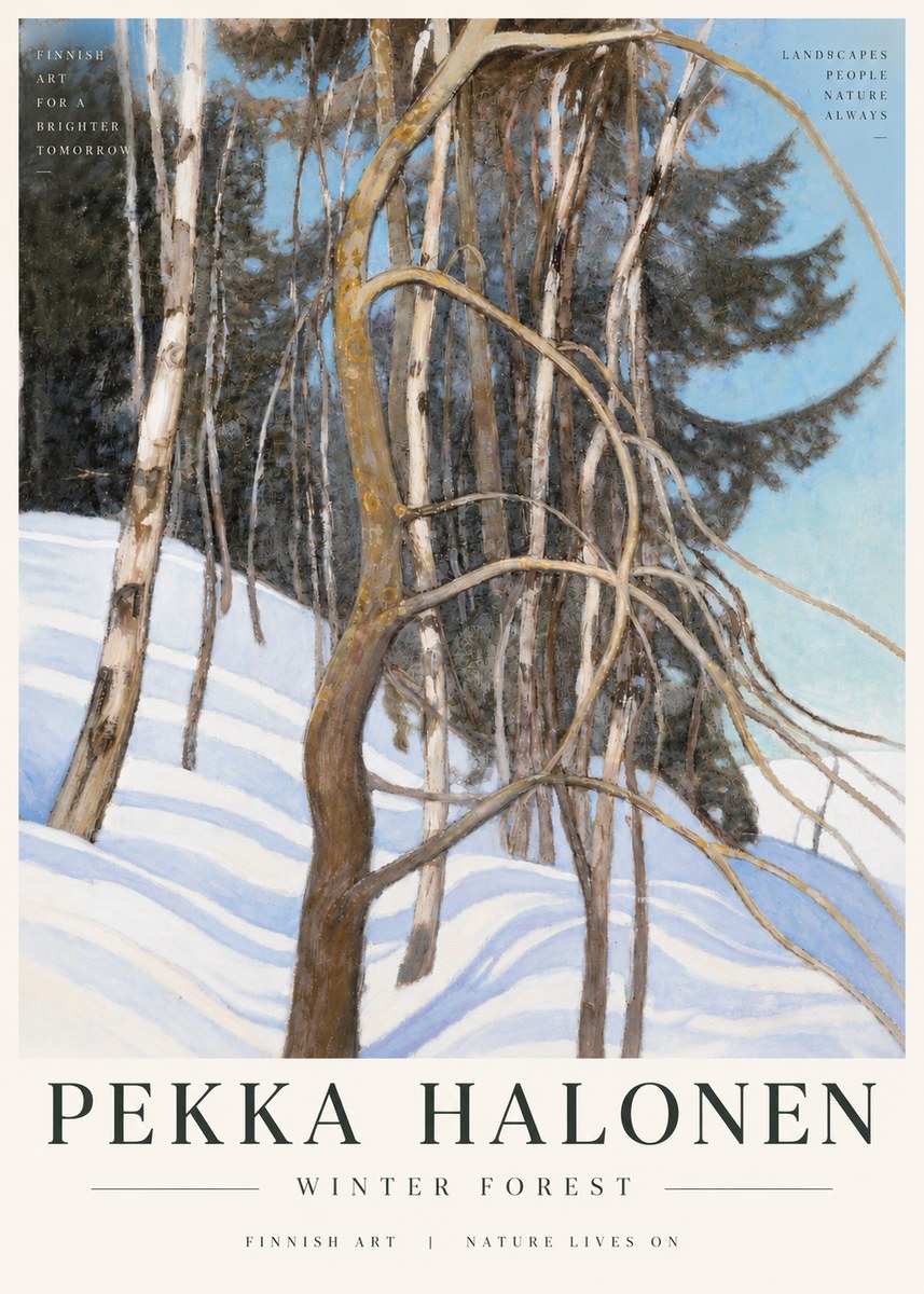 Pekka Halonen Winter Forest III No6 - Poszter