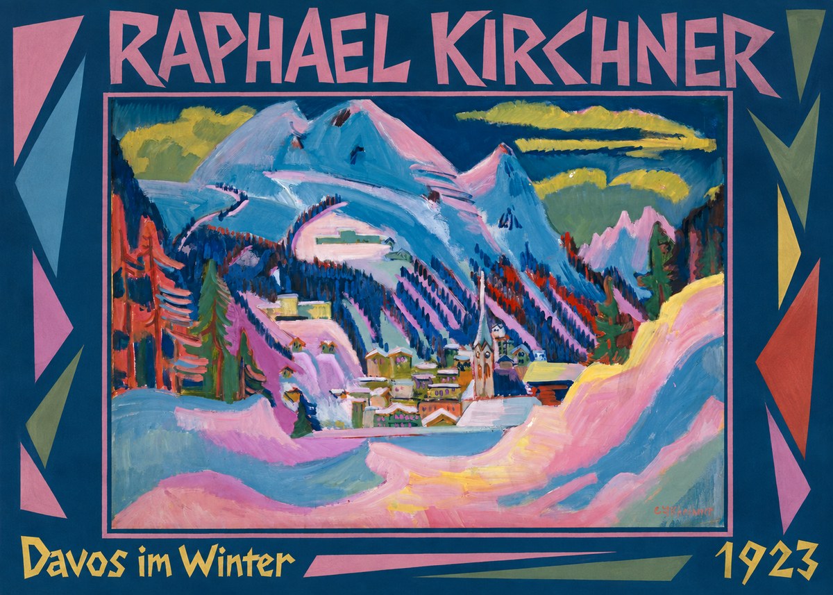 Raphael Kirchner Davos Im Winter No1 - Poszter