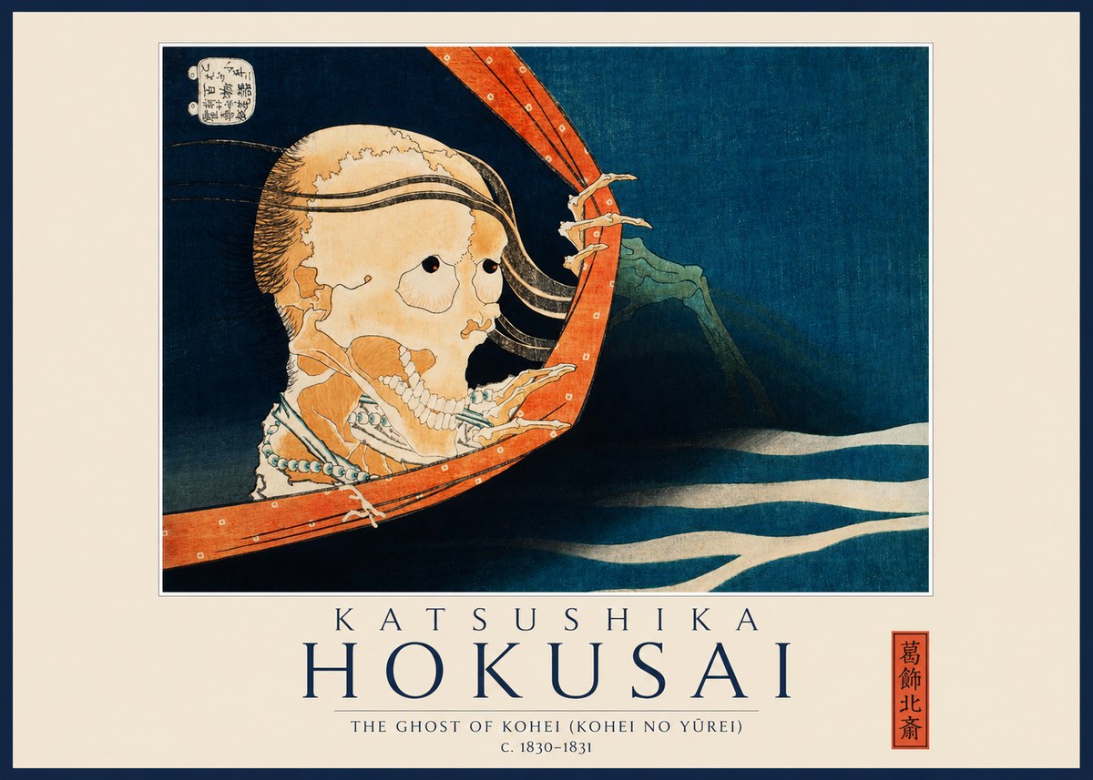 Katsushika Hokusai The Ghost of Kohei (Kohei No Yūrei) No1 - Poszter