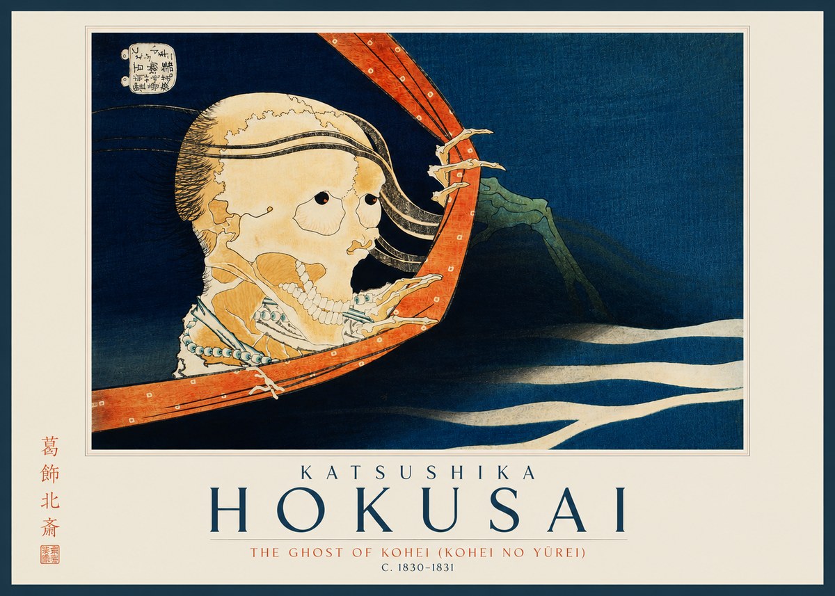 Katsushika Hokusai The Ghost of Kohei (Kohei No Yūrei) No2 - Poszter