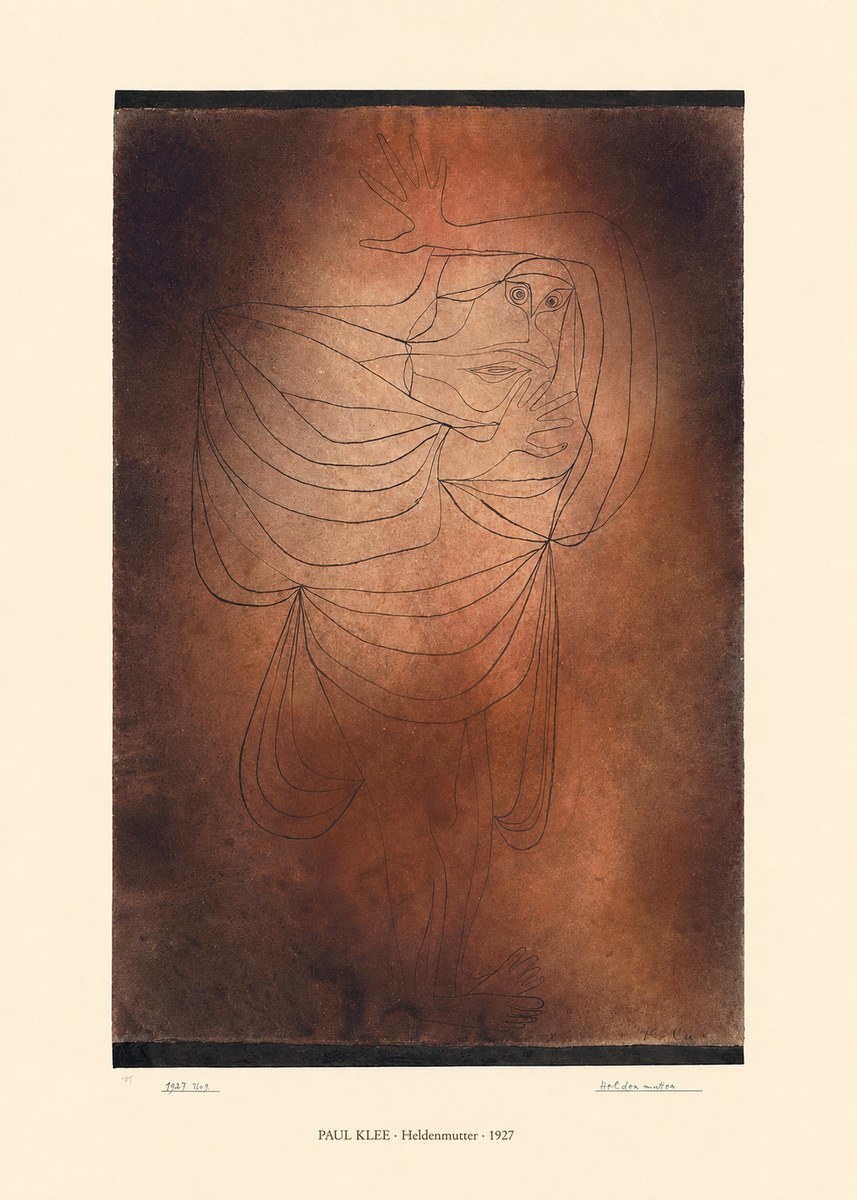 Paul Klee Heldenmutter No6 - Poszter