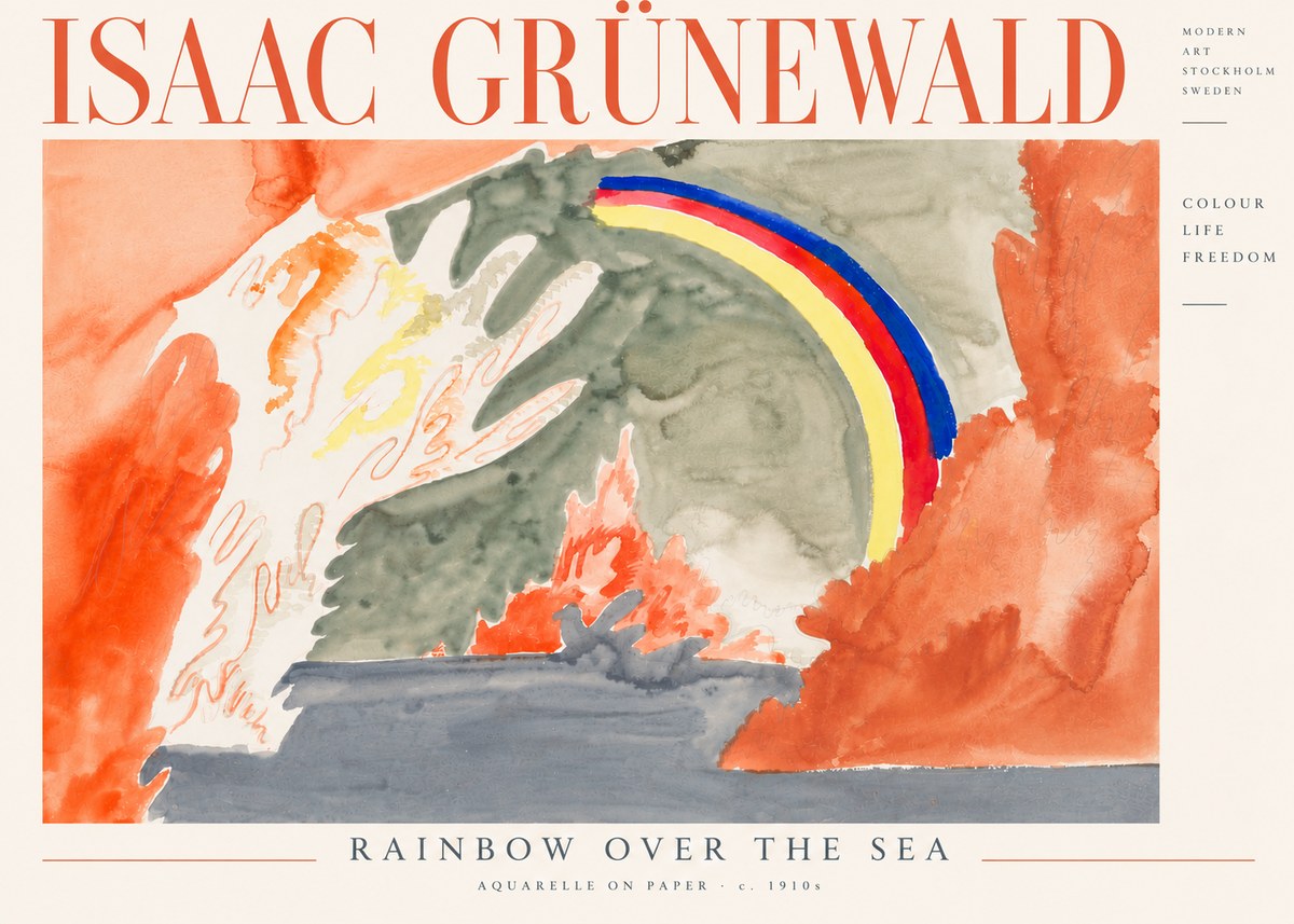 Isaac Grünewald Watercolor Composition No5 - Poszter