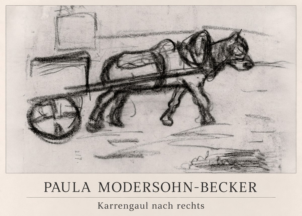 Paula Modersohn-Becker Karrengaul Nach Rechts No1 - Poszter