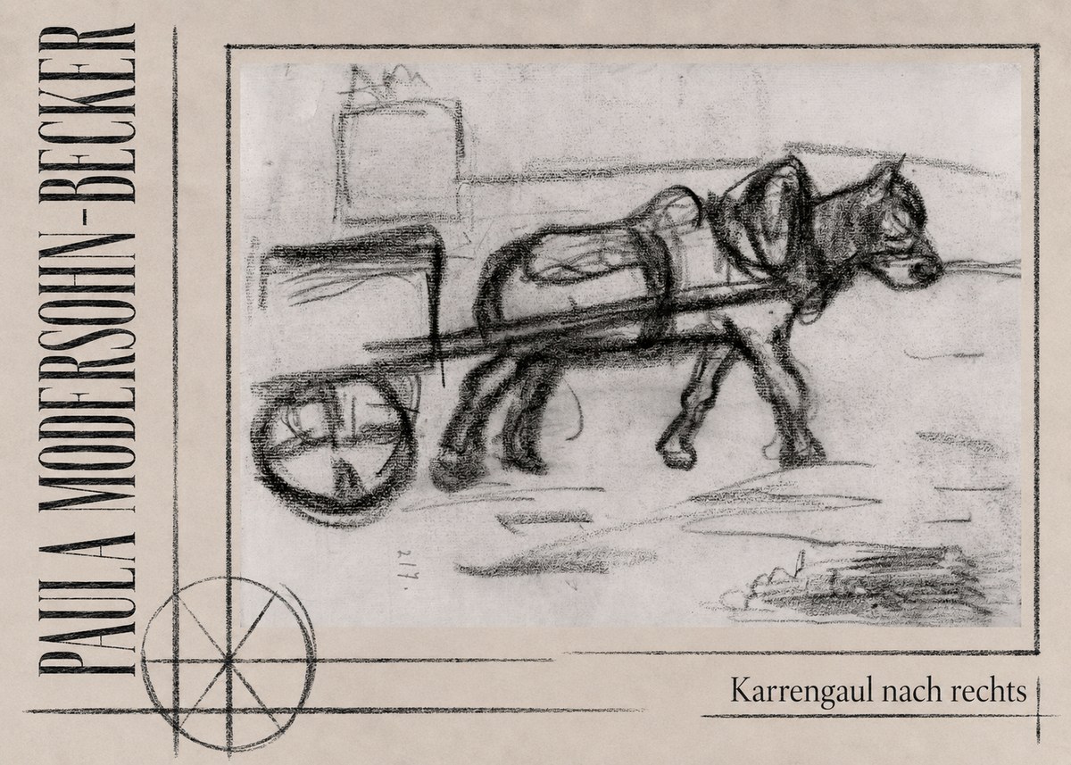 Paula Modersohn-Becker Karrengaul Nach Rechts No3 - Poszter