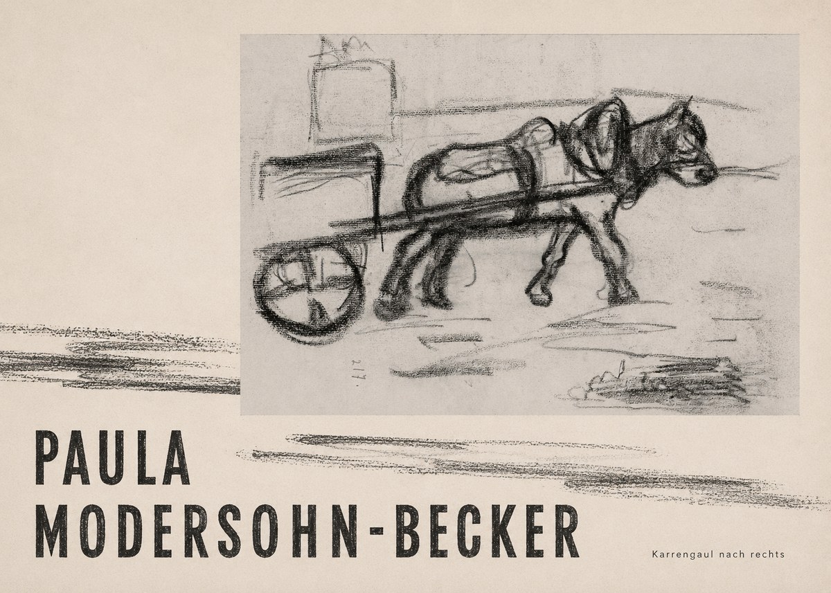 Paula Modersohn-Becker Karrengaul Nach Rechts No4 - Poszter