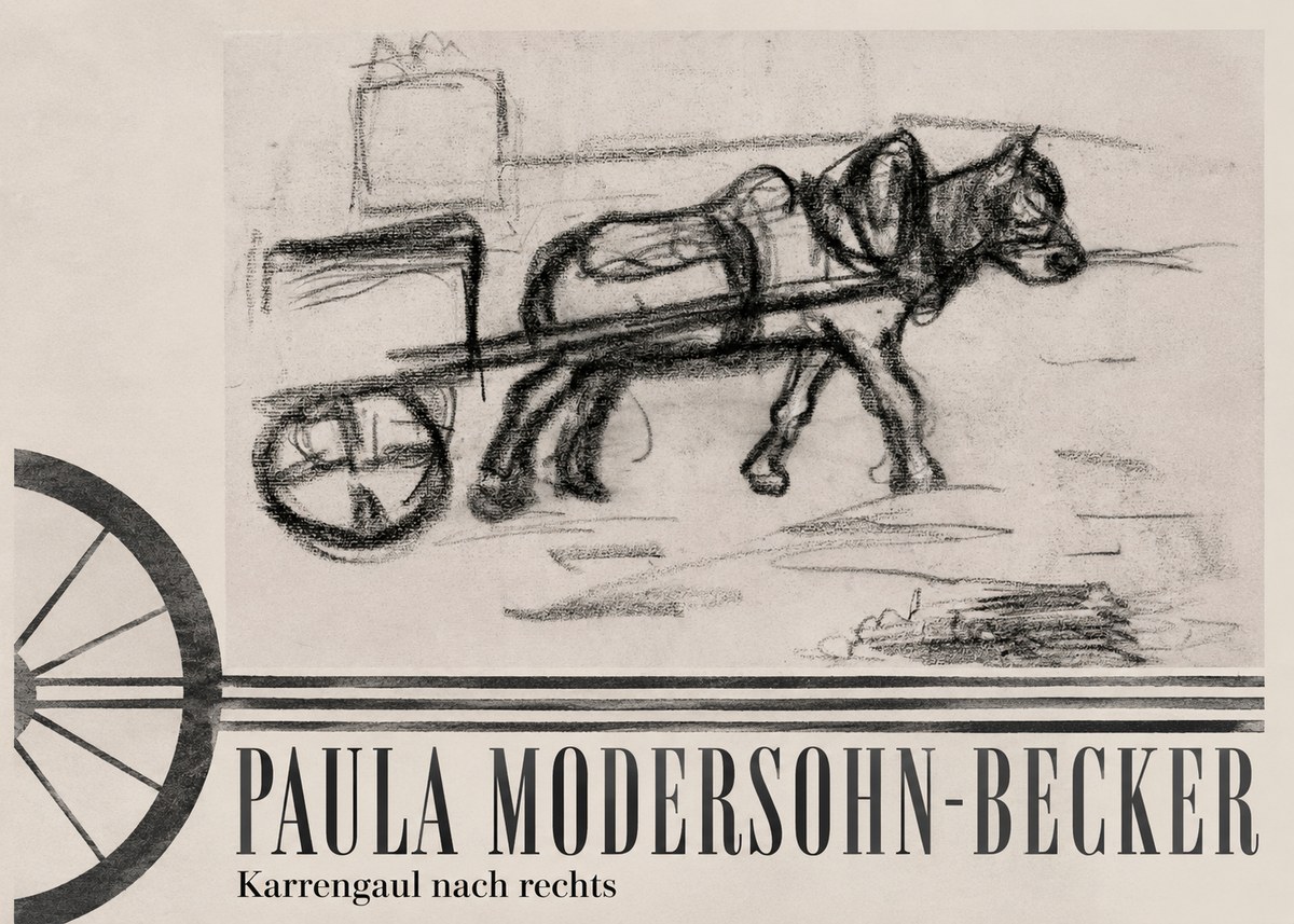 Paula Modersohn-Becker Karrengaul Nach Rechts No6 - Poszter