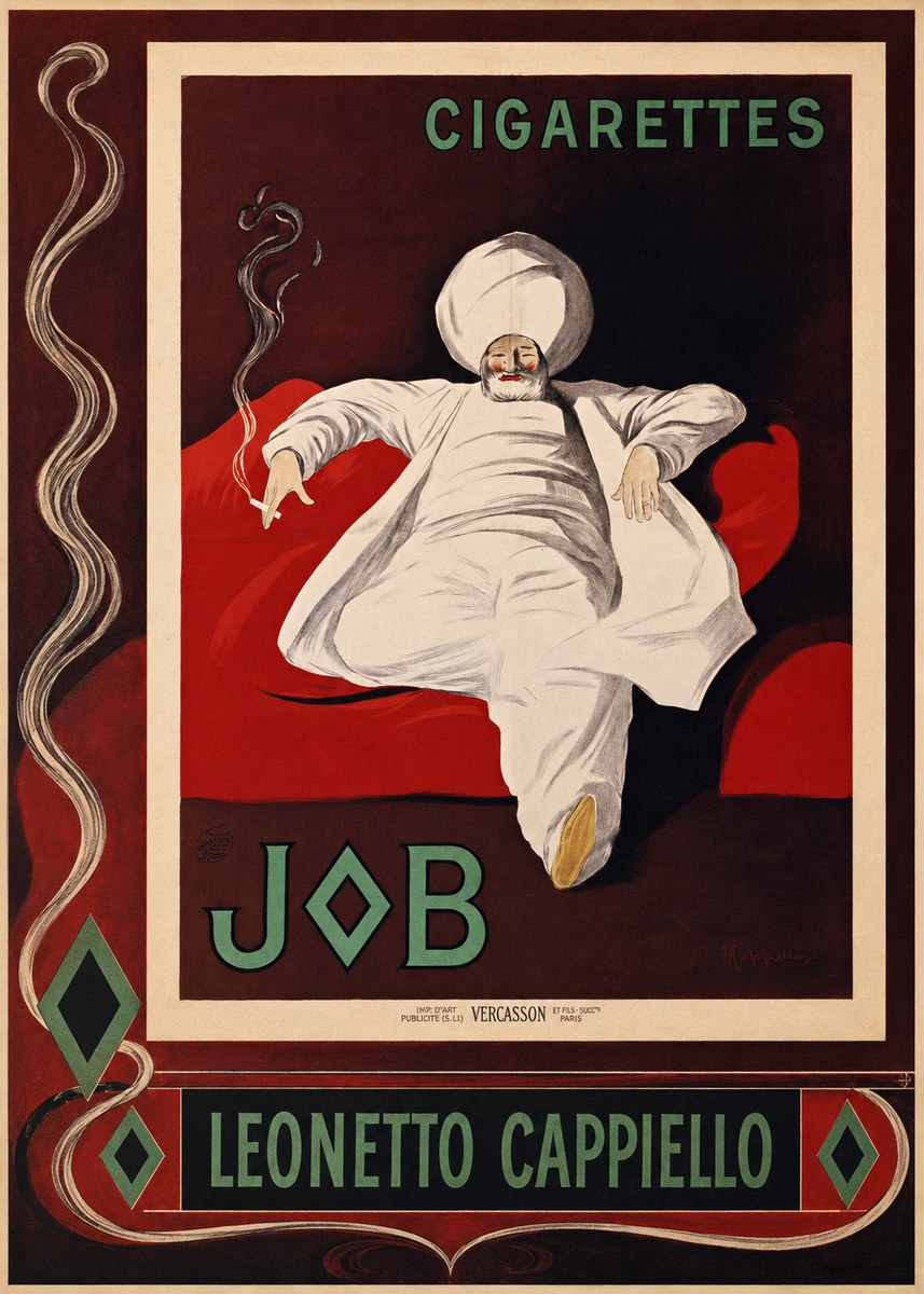 Leonetto Cappiello Job Cigarettes No2 - Poszter