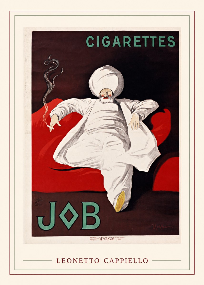 Leonetto Cappiello Job Cigarettes No3 - Poszter