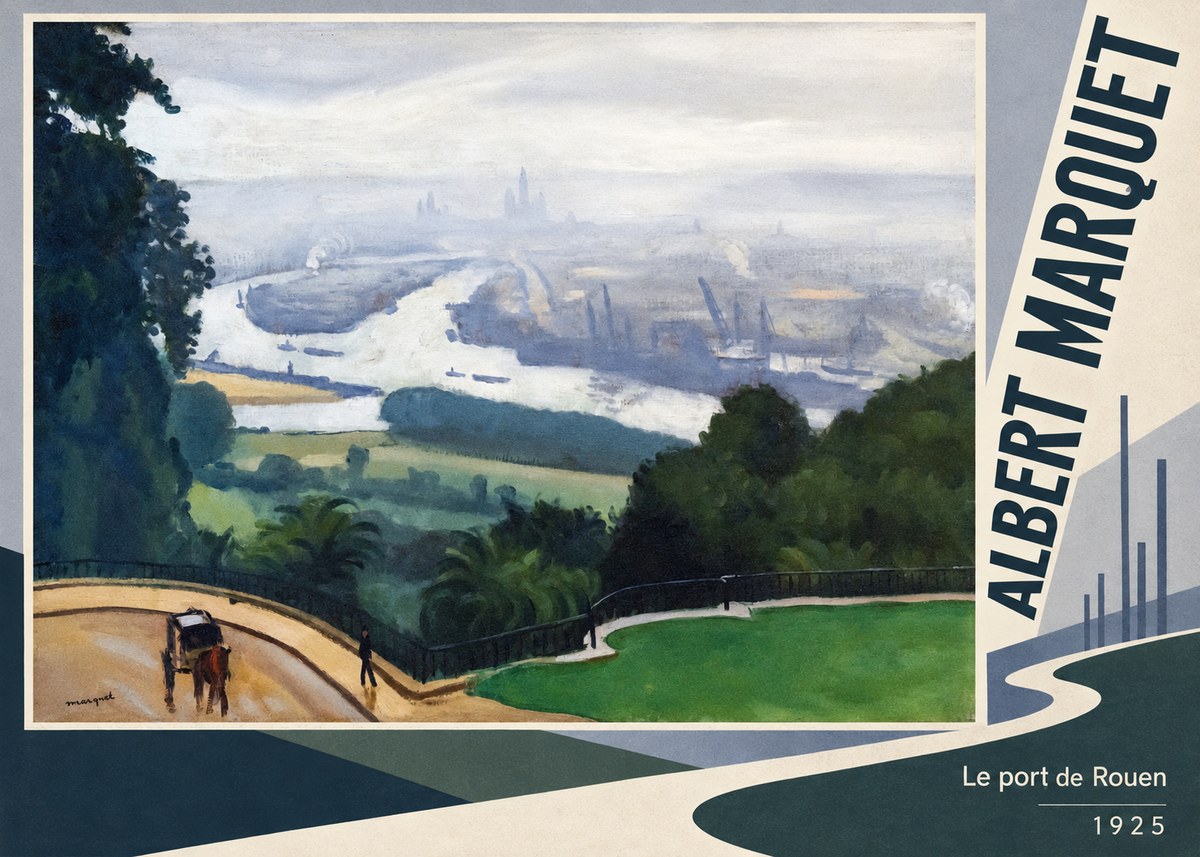 Albert Marquet Le Port De Rouen No6 - Poszter