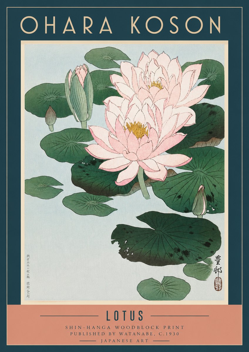 Ohara Koson Lotus I No3 - Poszter