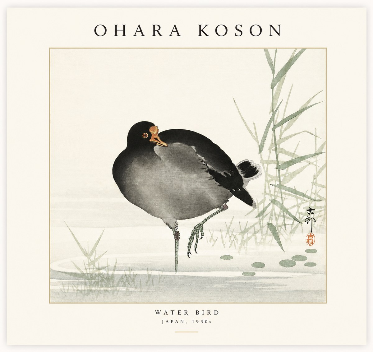 Ohara Koson Water Bird No1 - Poszter
