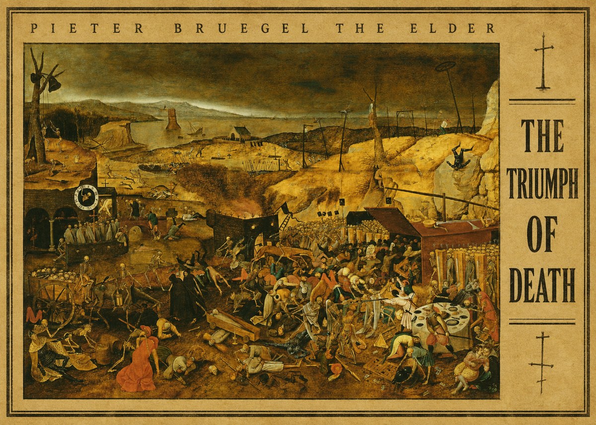 Pieter Bruegel The Triumph of Death I No4 - Poszter
