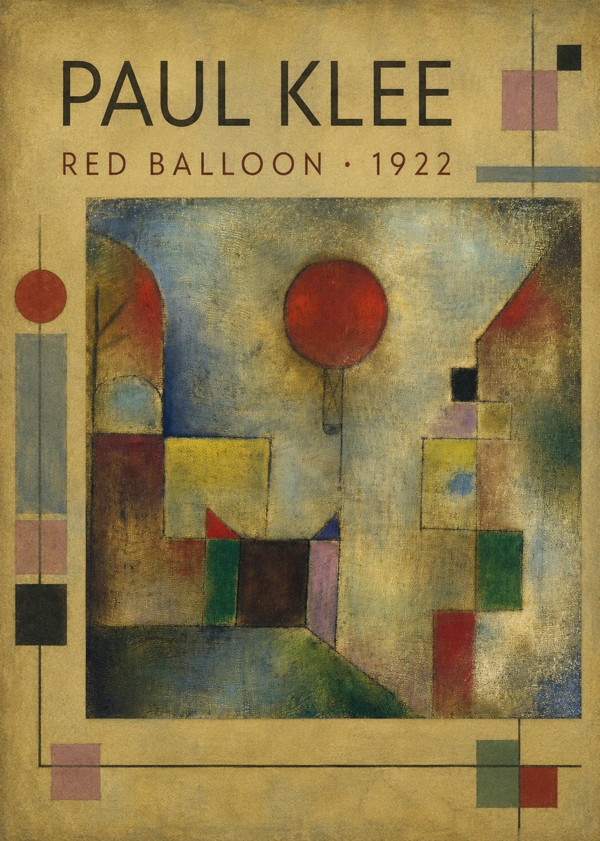Paul Klee Red Balloon No1 - Poszter