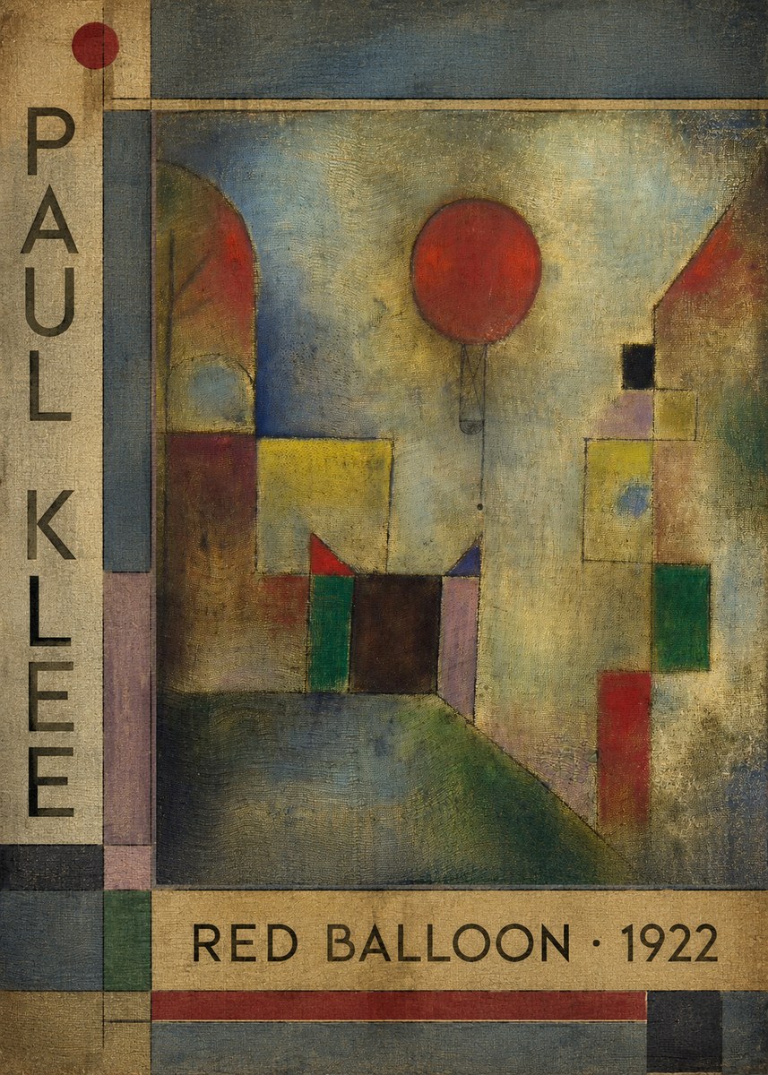 Paul Klee Red Balloon No2 - Poszter