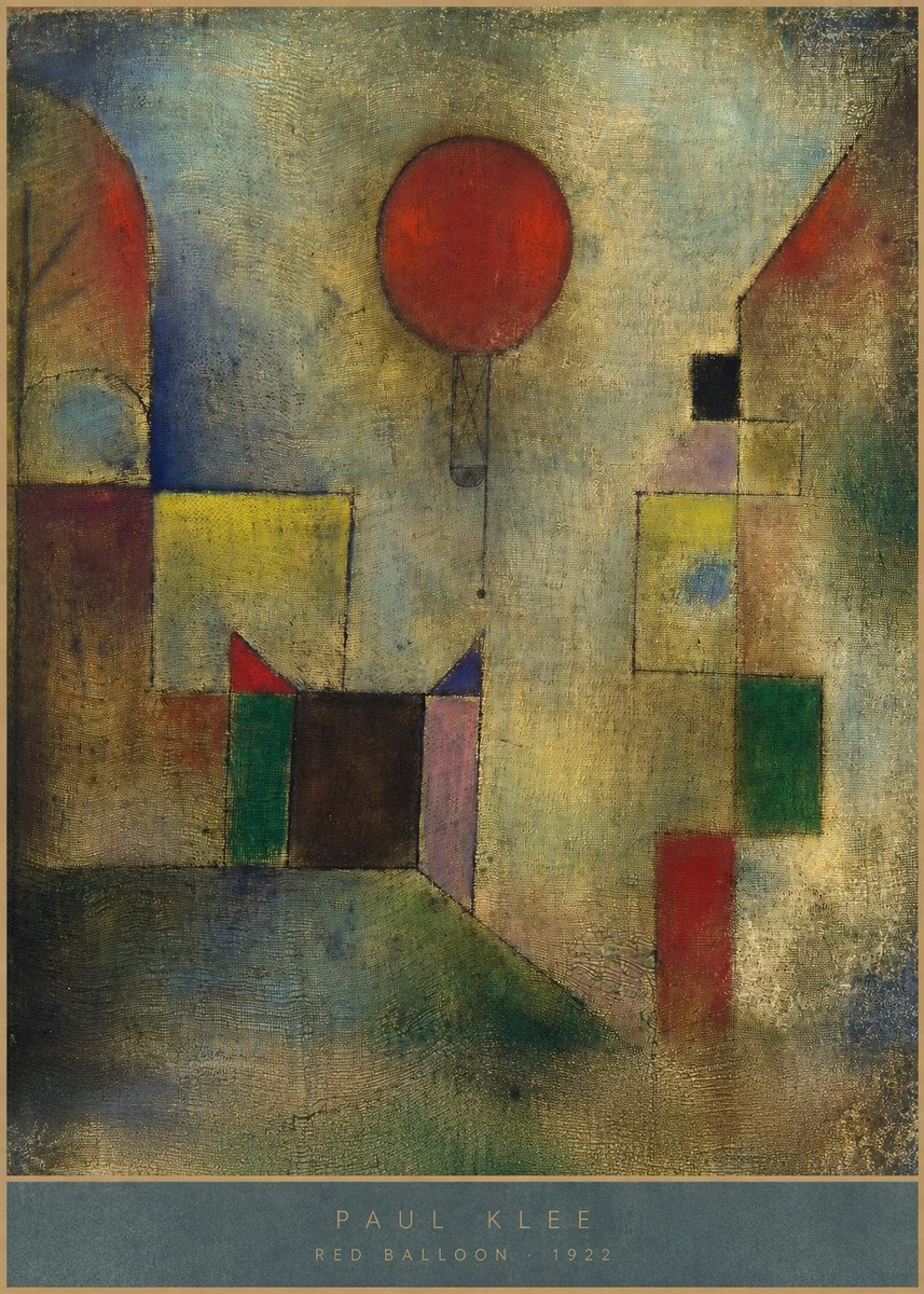 Paul Klee Red Balloon No4 - Poszter