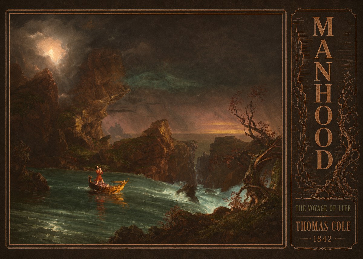 Thomas Cole The Voyage of Life: Manhood I No4 - Poszter